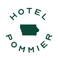 Hotel Pommier, Indianola IA Logo