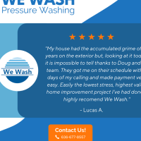 We Wash Power Washing Logo