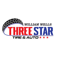 Three Star Tire and Auto Logo