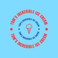 Tom's Incredible Ice Cream Logo