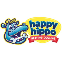Happy Hippo Heating and Cooling Logo
