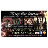 Mirage Entertainment ,DJ,MC,Event Planning, Sound, Lighting Service (209)846-9332 Logo