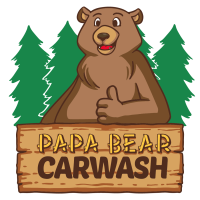 Papa Bear Car Wash Logo