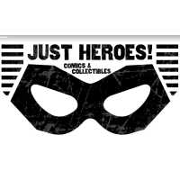 Just Heroes! Comics and Collectibles Logo