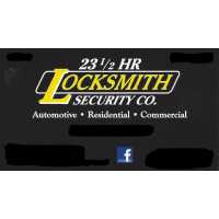 23 1/2 HR. Locksmith Security Co. Logo