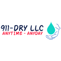 911-DRY - Water Damage Restoration Logo