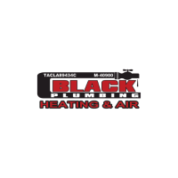 Black Plumbing Heating & Air Logo