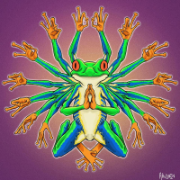 Frog Family Reptile Shop Logo