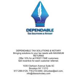 Dependable Tax Solutions & Notary